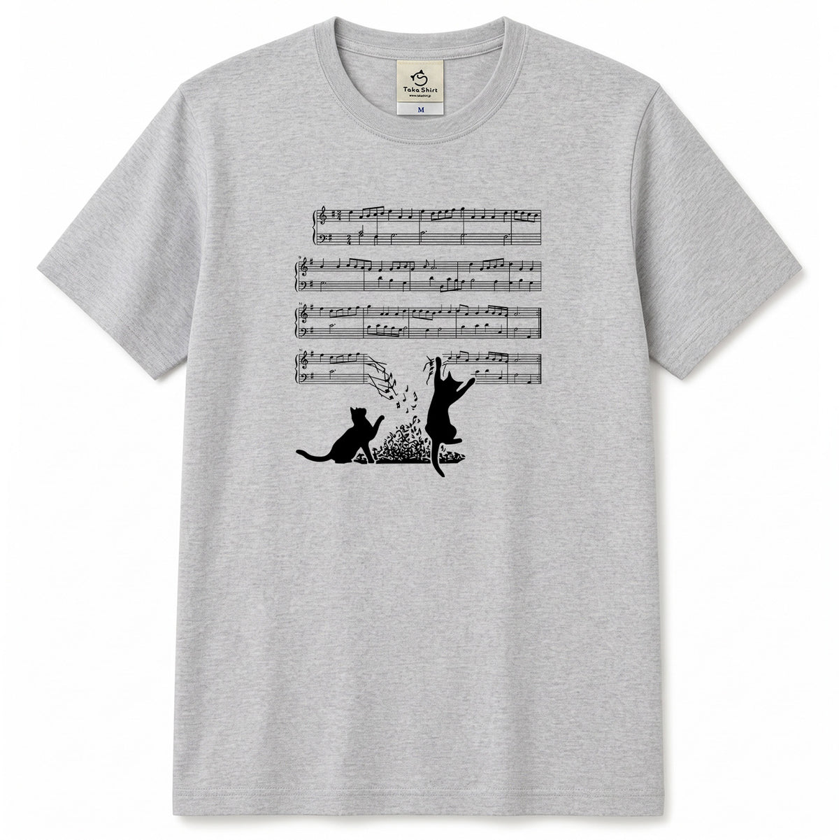 猫音符 Tシャツ | 音楽好きに人気