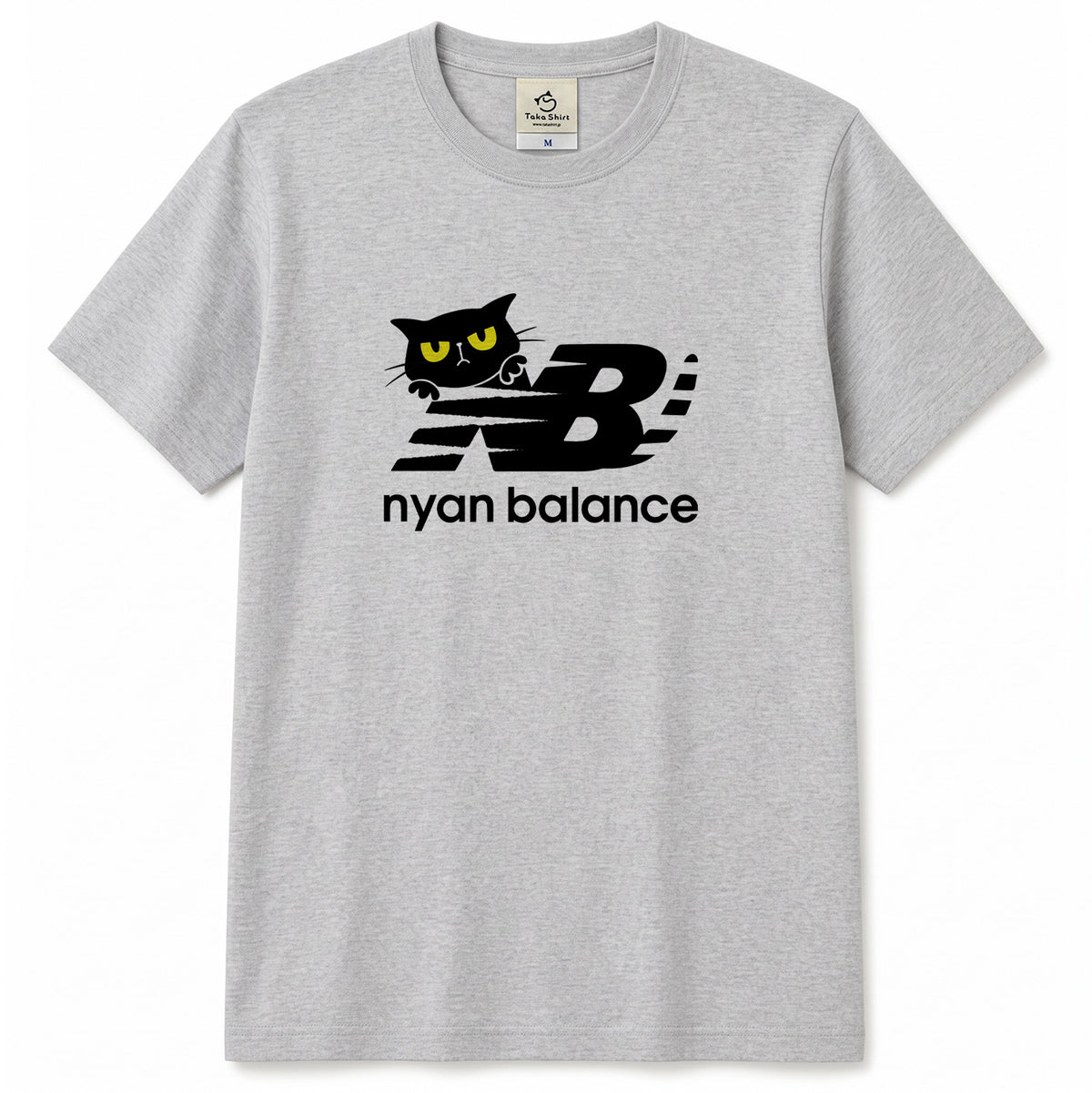 Nyan Balance 猫Tシャツ ｜おもしろ猫デザイン
