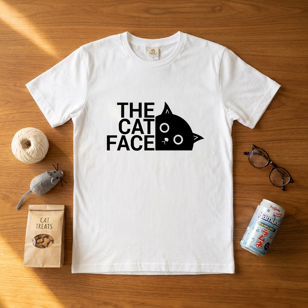 THE CAT FACE 猫Tシャツ｜かわいい猫デザイン