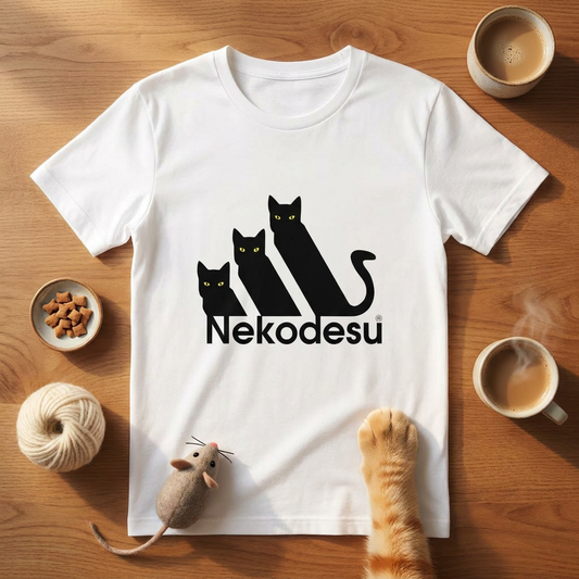 Nekodesu 猫Tシャツ｜かわいいワンポイント