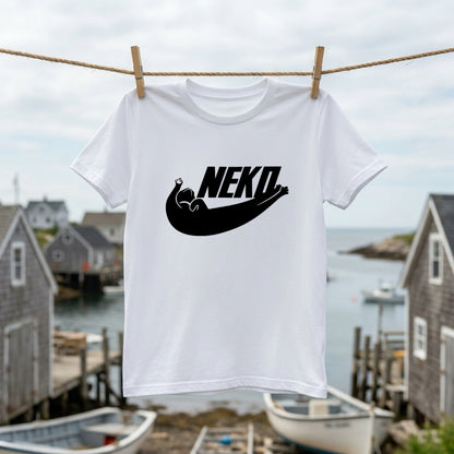 猫 Tシャツ NEKO かわいい 猫好き 黒猫 面白い Tシャツ メンズ レディース ユニセックス 人気