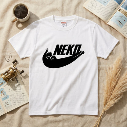 猫 Tシャツ NEKO かわいい 猫好き 黒猫 面白い Tシャツ メンズ レディース ユニセックス 人気