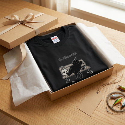 ちょっと休むだけだった 黒猫Tシャツ