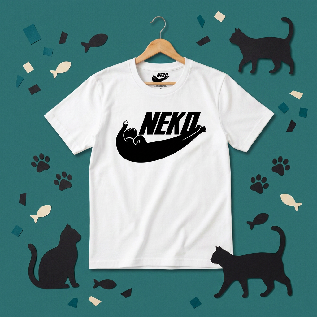 猫 Tシャツ NEKO かわいい 猫好き 黒猫 面白い Tシャツ メンズ レディース ユニセックス 人気