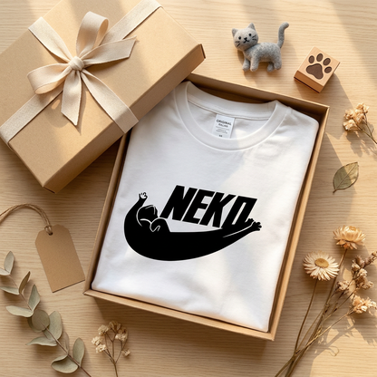 猫 Tシャツ NEKO かわいい 猫好き 黒猫 面白い Tシャツ メンズ レディース ユニセックス 人気