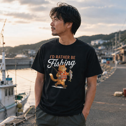 Id-Rather-Be-Fishing｜ 猫好き・おもしろ・シュール・ジョークに人気