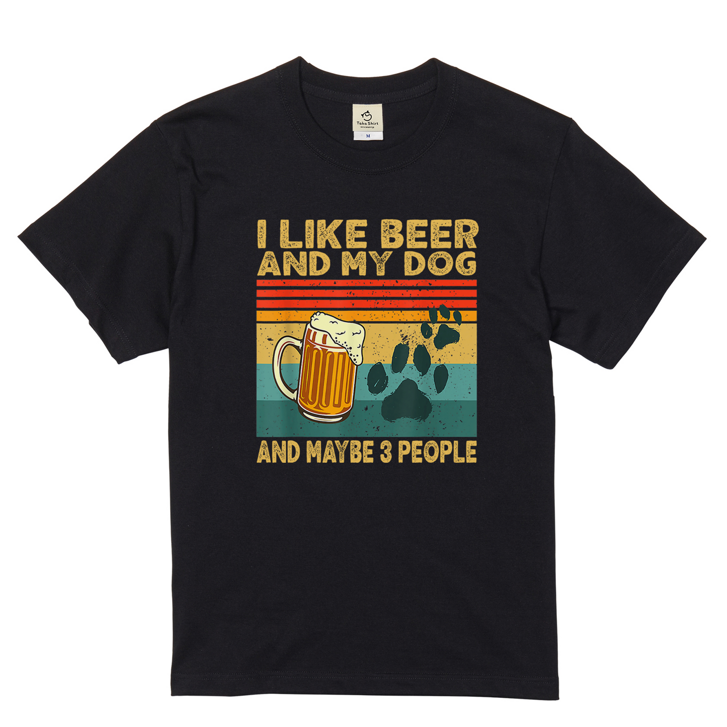 I LIKE BEER AND MY CAT｜猫／犬が選べるTシャツ