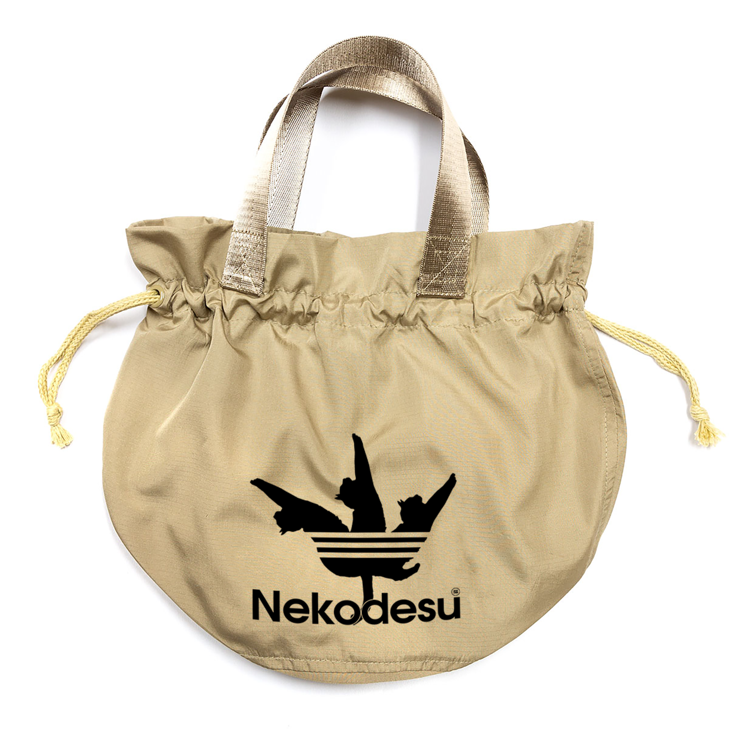 猫イラスト 猫ドローストリングバッグ  Nekodesu