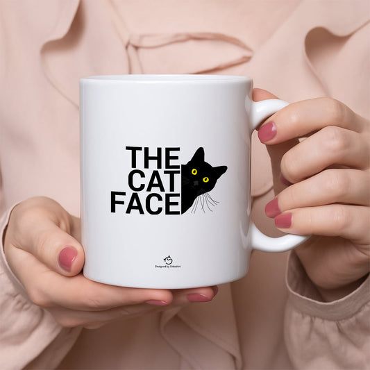 マグカップ 猫イラスト THE CAT FACE ｜猫好きにおすすめの面白い猫グッズ プレゼントにも最適