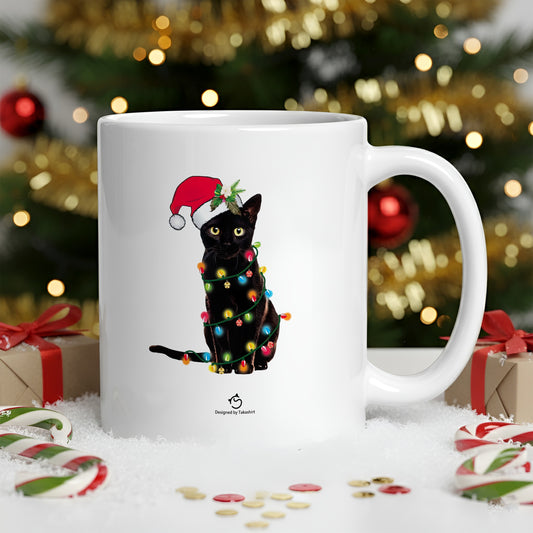【クリスマス限定商品】マグカップ 猫イラスト 猫クリスマス