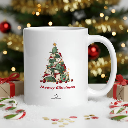 【クリスマス限定商品】マグカップ 猫イラスト 猫クリスマス