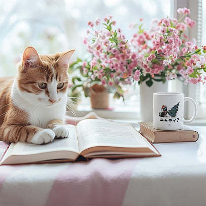 【クリスマス限定商品】マグカップ 猫イラスト 猫クリスマス