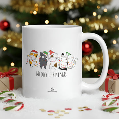 【クリスマス限定商品】マグカップ 猫イラスト 猫クリスマス