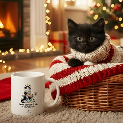 【クリスマス限定商品】マグカップ 猫イラスト 猫クリスマス