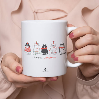 【クリスマス限定商品】マグカップ 猫イラスト 猫クリスマス