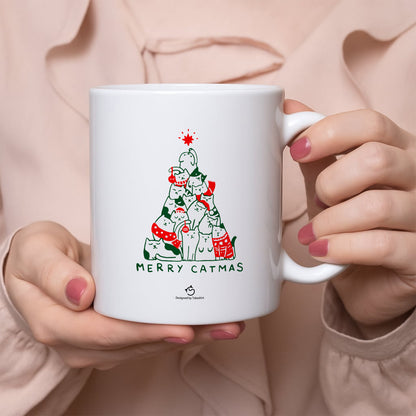 【クリスマス限定商品】マグカップ 猫イラスト 猫クリスマス
