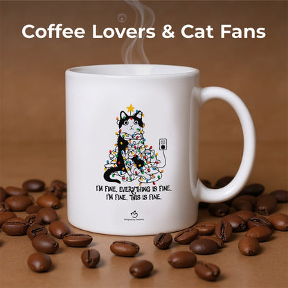 【クリスマス限定商品】マグカップ 猫イラスト 猫クリスマス