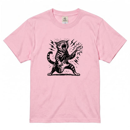 ロック猫ギター Tシャツ | 音楽好きに人気