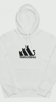 猫パーカー Nekodesu｜可愛いねこイラスト｜キッズ＆大人サイズ｜ギフトに最適 - Takashirt