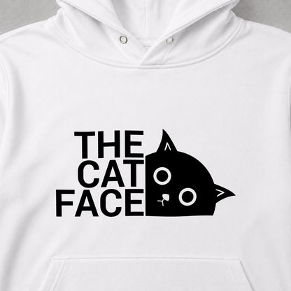 THE CAT FACE 猫 アウトドア ドームロゴ おもしろ パーカー ｜フロントプリント