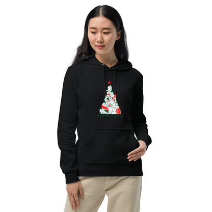 【クリスマス限定商品】猫 パーカー ねこ かわいい 猫イラスト 猫クリスマス.