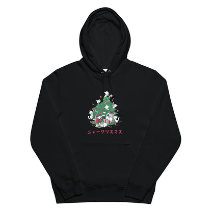 【クリスマス限定商品】猫 パーカー ねこ かわいい 猫イラスト 猫クリスマス.