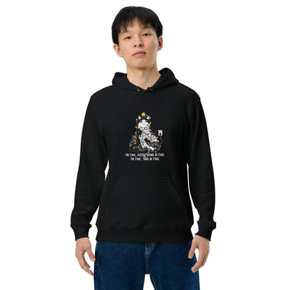 【クリスマス限定商品】猫 パーカー ねこ かわいい 猫イラスト 猫クリスマス.