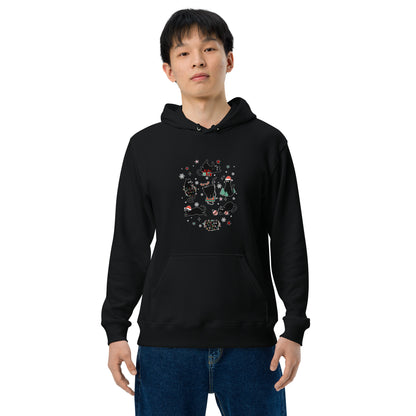 【クリスマス限定商品】猫 パーカー ねこ かわいい 猫イラスト 猫クリスマス.