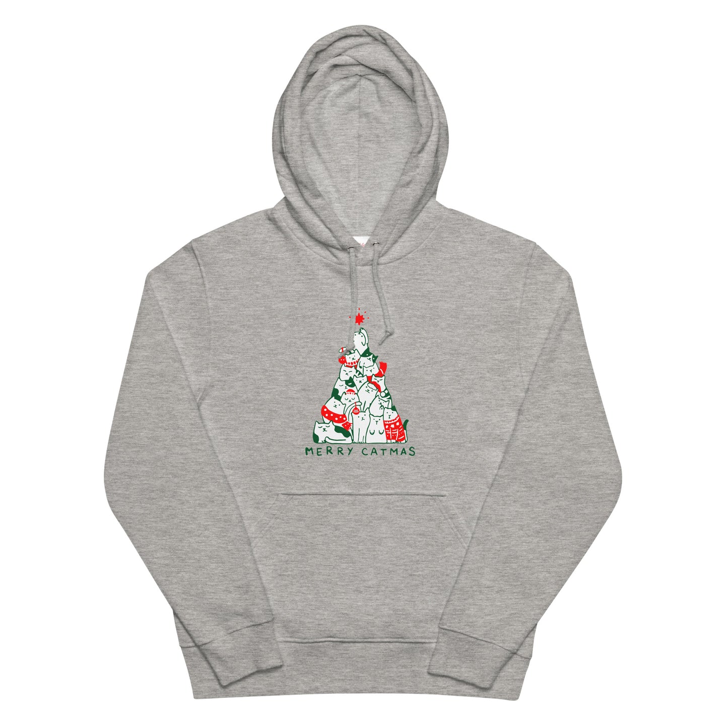 【クリスマス限定商品】猫 パーカー ねこ かわいい 猫イラスト 猫クリスマス.