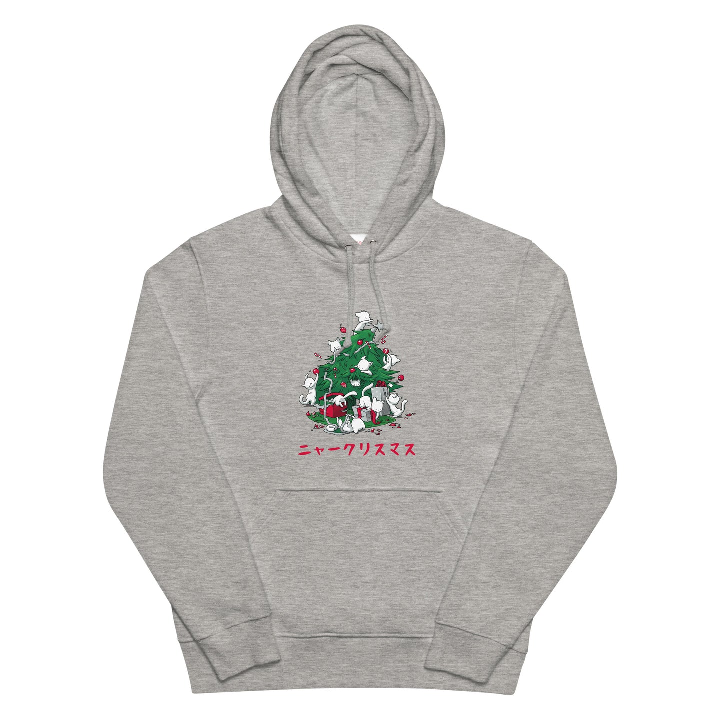 【クリスマス限定商品】猫 パーカー ねこ かわいい 猫イラスト 猫クリスマス.