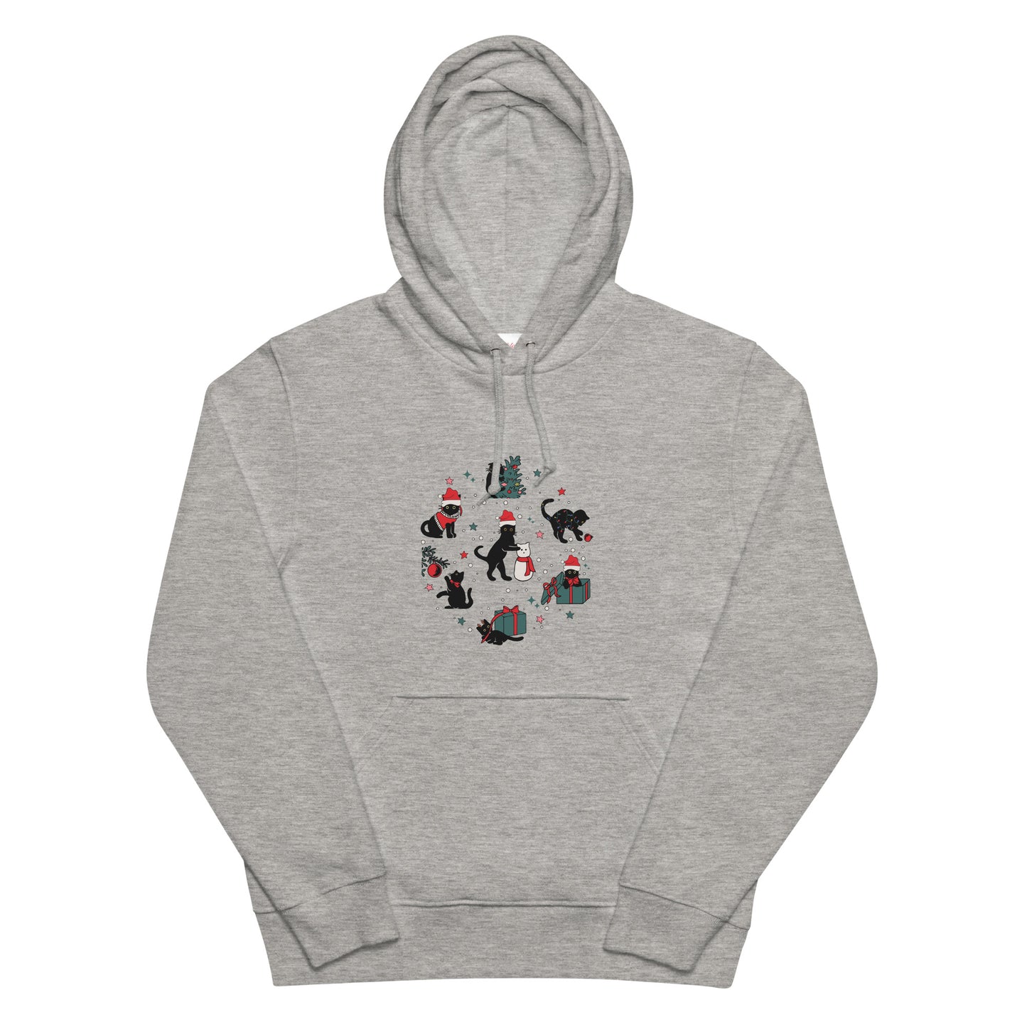 【クリスマス限定商品】猫 パーカー ねこ かわいい 猫イラスト 猫クリスマス.