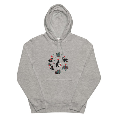 【クリスマス限定商品】猫 パーカー ねこ かわいい 猫イラスト 猫クリスマス.