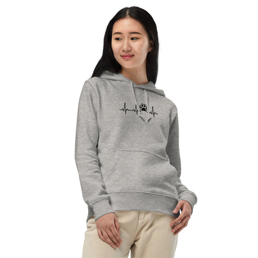 犬 パーカー 犬イラスト いぬ かわいい ハートビート 心電図.