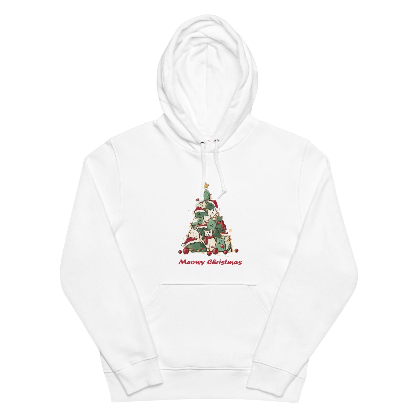 【クリスマス限定商品】猫 パーカー ねこ かわいい 猫イラスト 猫クリスマス.