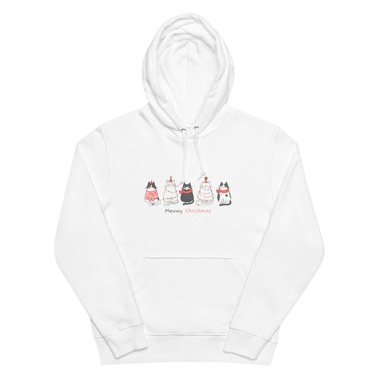 【クリスマス限定商品】猫 パーカー ねこ かわいい 猫イラスト 猫クリスマス.