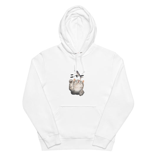 猫 パーカー ねこ かわいい 猫イラスト魚を捕まえる猫ちゃん.