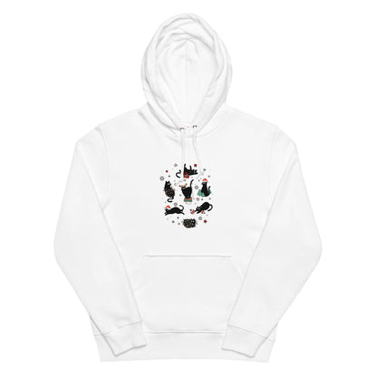 【クリスマス限定商品】猫 パーカー ねこ かわいい 猫イラスト 猫クリスマス.