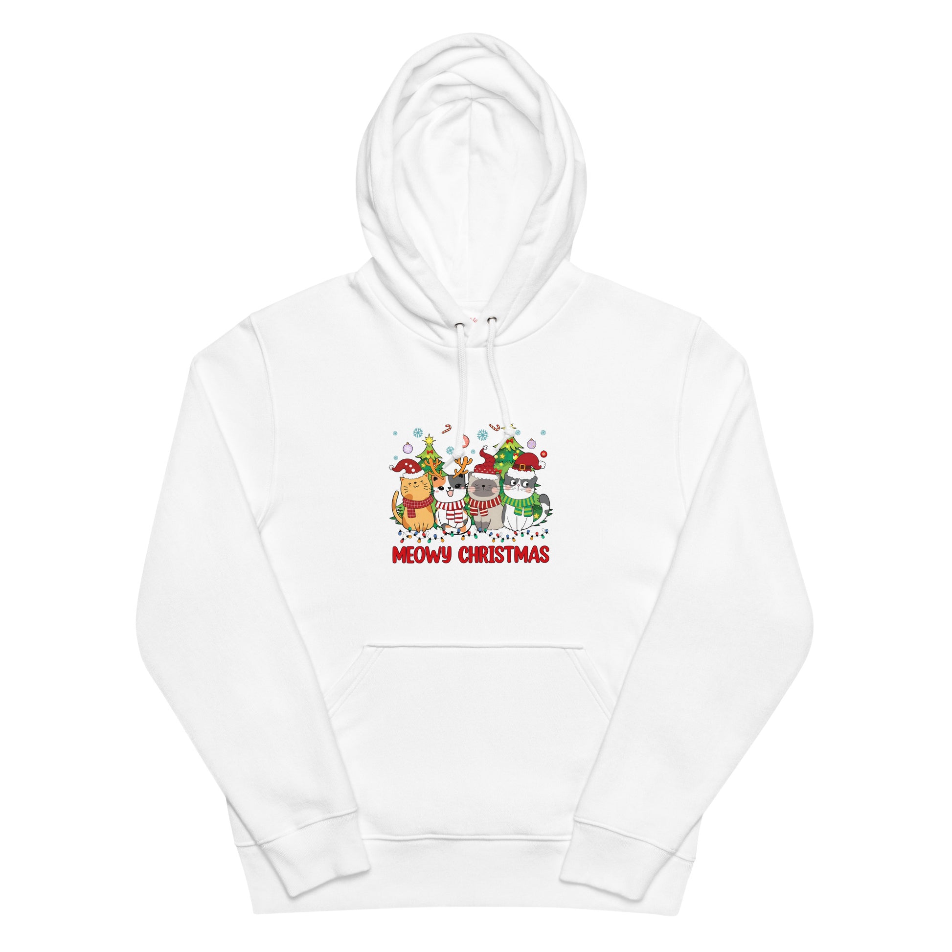 【クリスマス限定商品】猫 パーカー ねこ かわいい 猫イラスト 猫クリスマス.