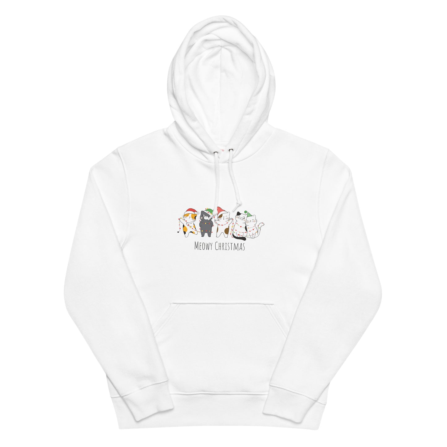 【クリスマス限定商品】猫 パーカー ねこ かわいい 猫イラスト 猫クリスマス.