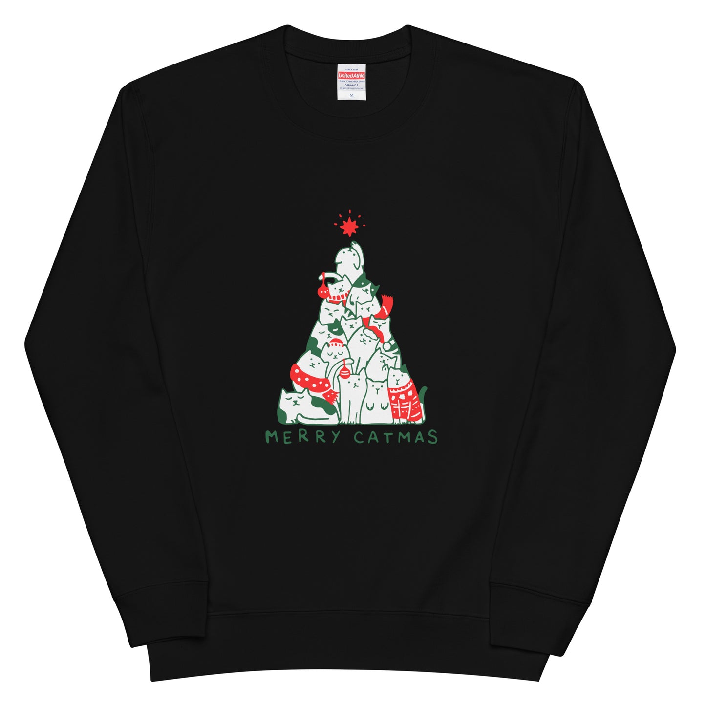 【クリスマス限定商品】猫 トレーナー ねこ かわいい 猫イラスト 猫クリスマス.