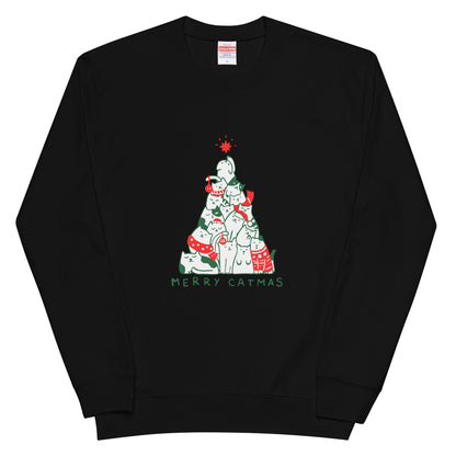 【クリスマス限定商品】猫 トレーナー ねこ かわいい 猫イラスト 猫クリスマス.