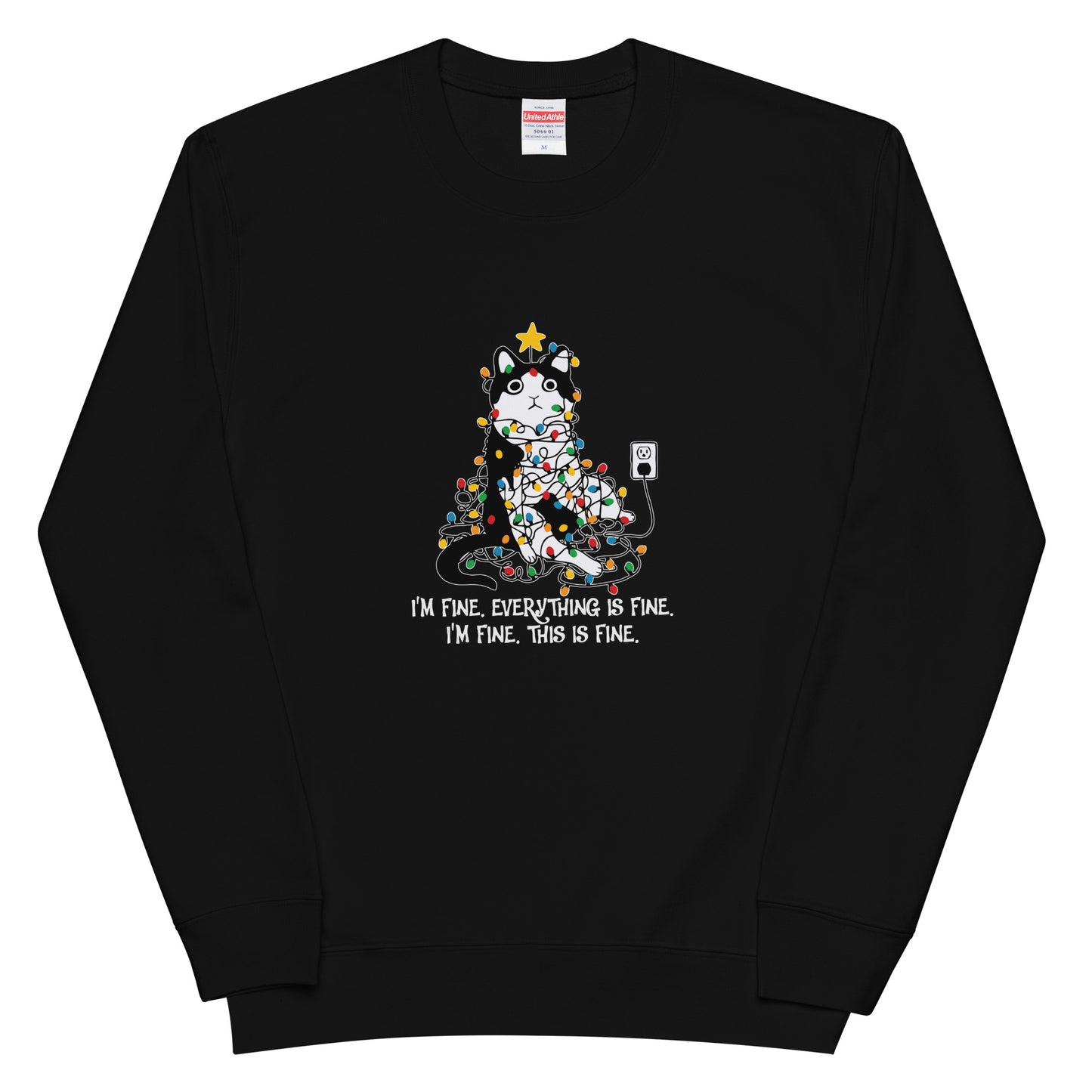 【クリスマス限定商品】猫 トレーナー ねこ かわいい 猫イラスト 猫クリスマス.