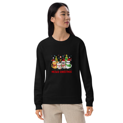 【クリスマス限定商品】猫 トレーナー ねこ かわいい 猫イラスト 猫クリスマス.