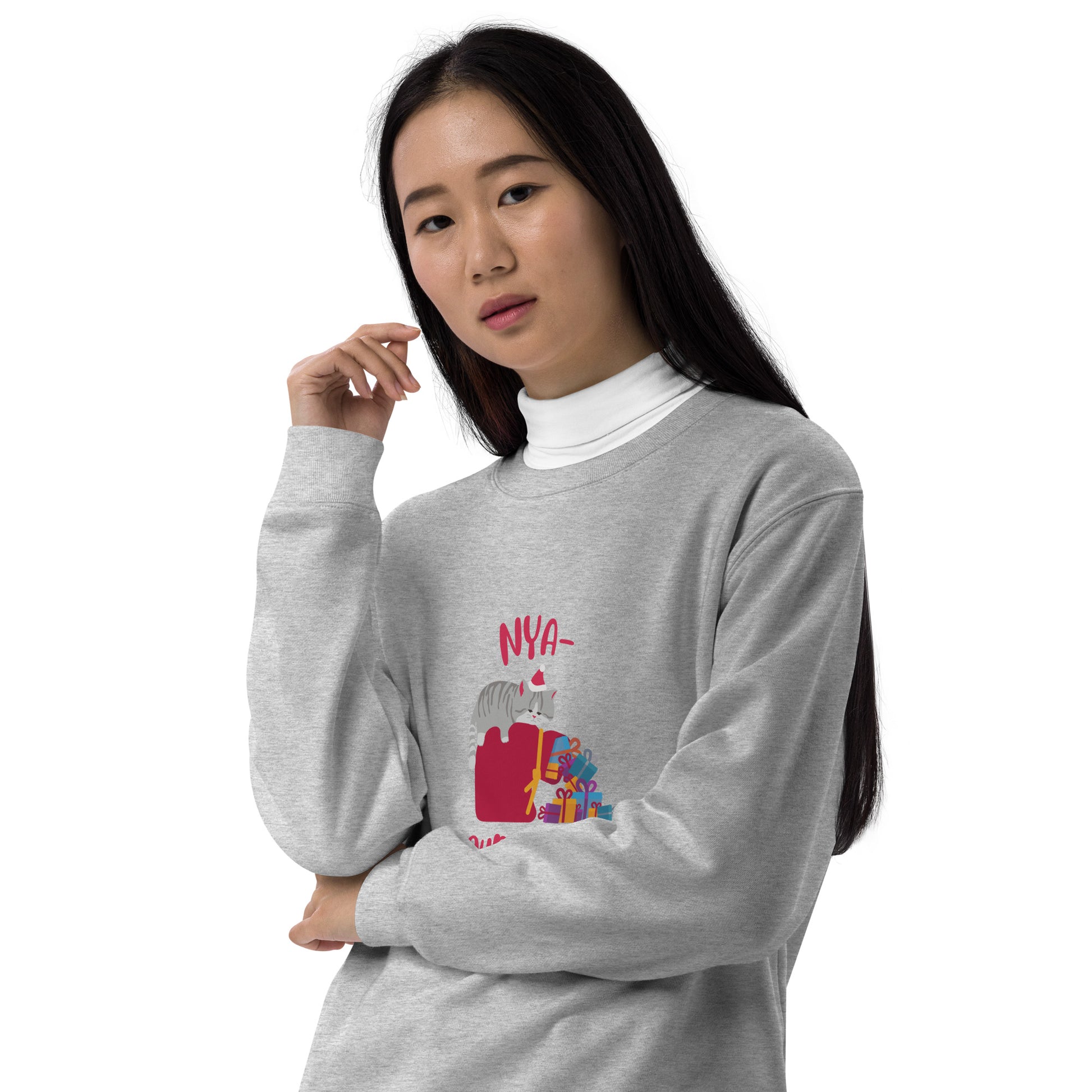 【クリスマス限定商品】猫 トレーナー ねこ かわいい 猫イラスト 猫クリスマス.