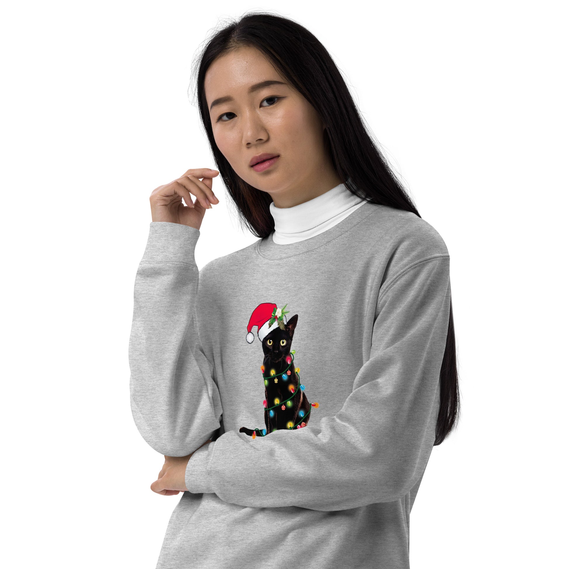 【クリスマス限定商品】猫 トレーナー ねこ かわいい 猫イラスト 猫クリスマス.