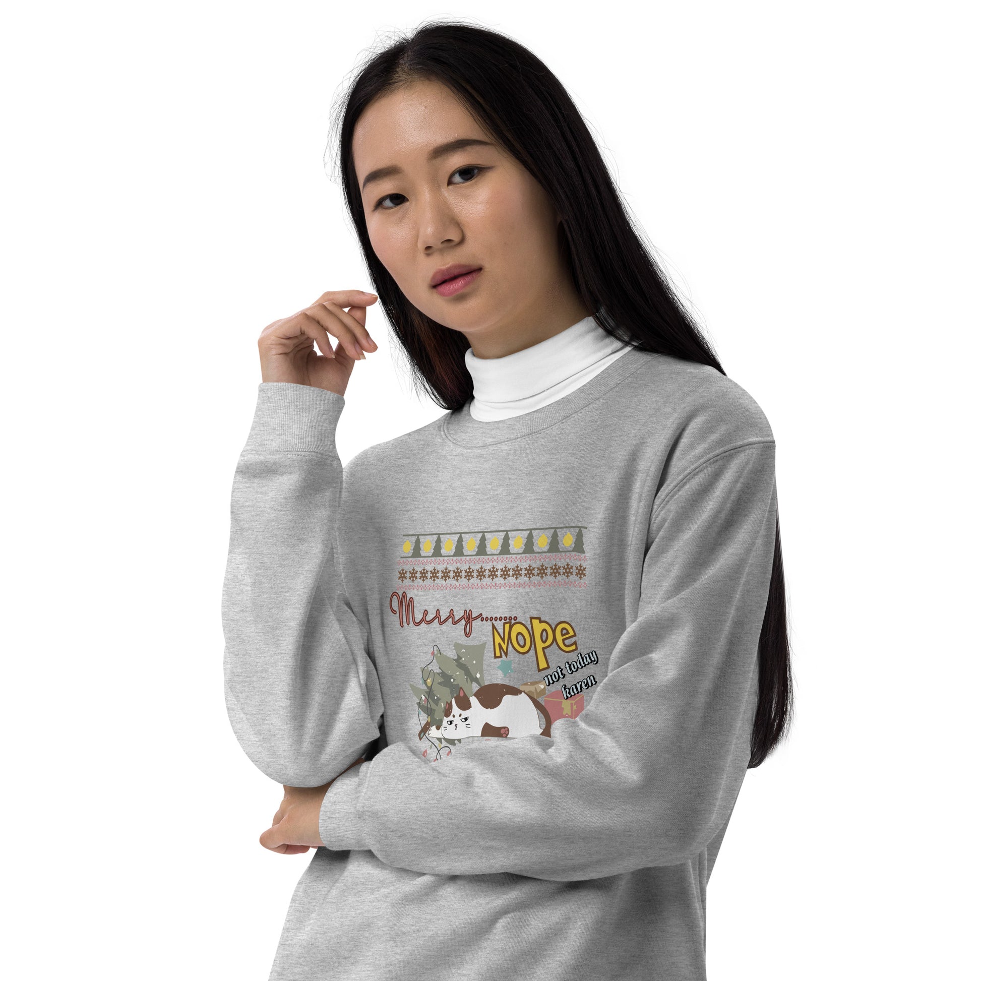 【クリスマス限定商品】猫 トレーナー ねこ かわいい 猫イラスト 猫クリスマス.