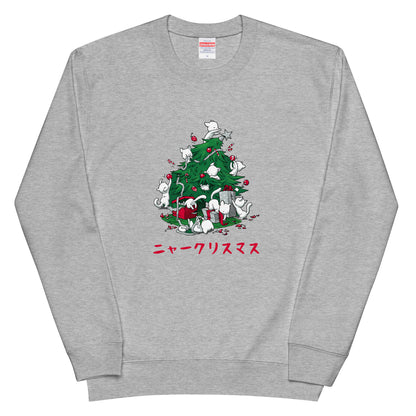 【クリスマス限定商品】猫 トレーナー ねこ かわいい 猫イラスト 猫クリスマス.