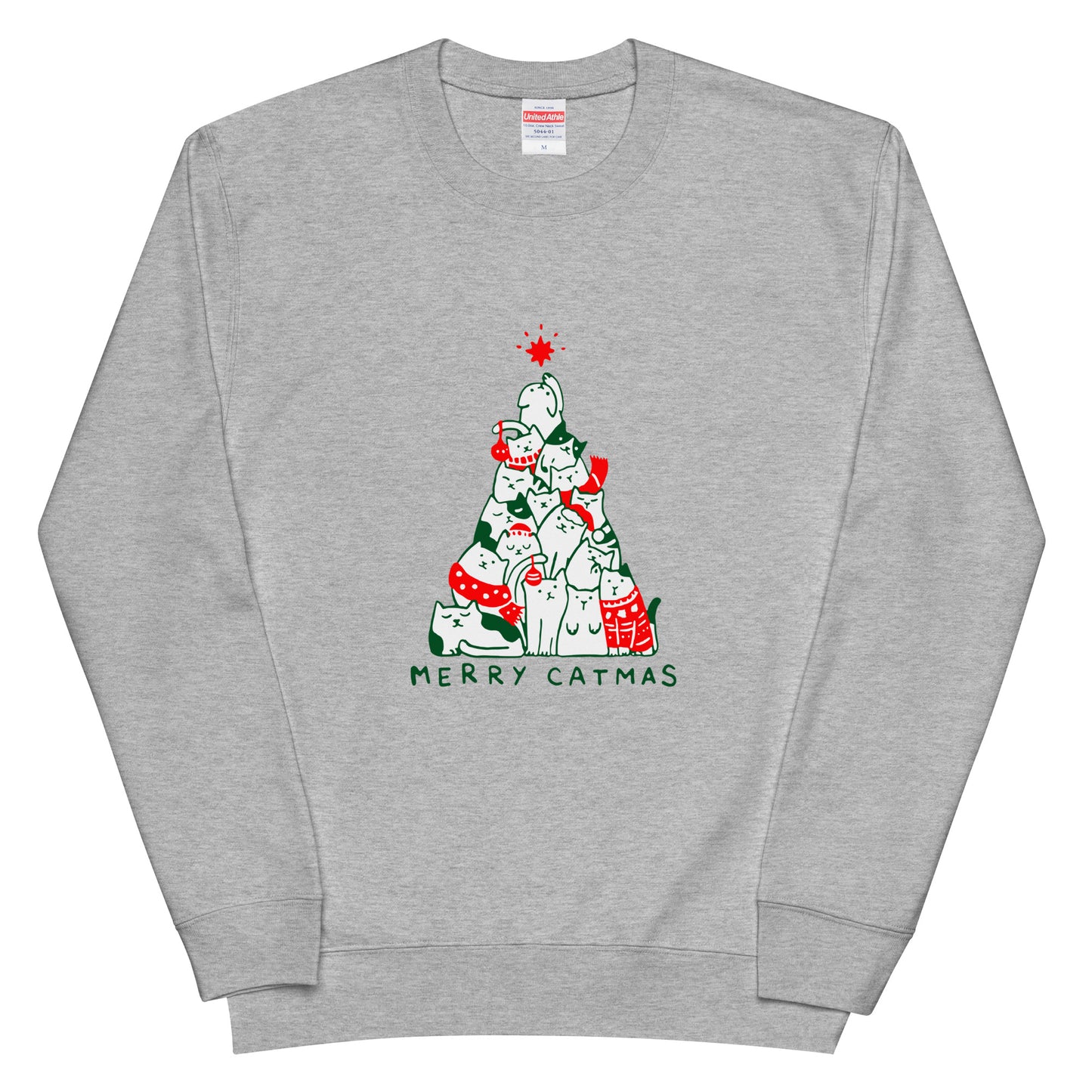 【クリスマス限定商品】猫 トレーナー ねこ かわいい 猫イラスト 猫クリスマス.