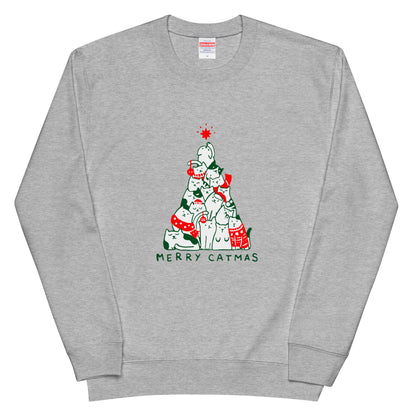 【クリスマス限定商品】猫 トレーナー ねこ かわいい 猫イラスト 猫クリスマス.