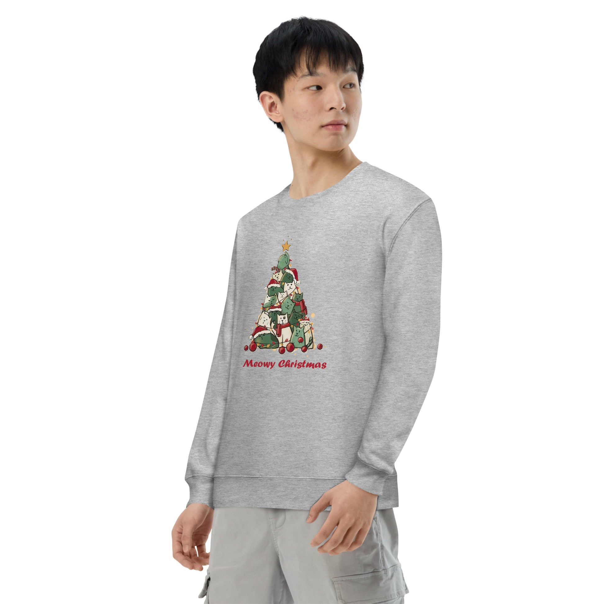 【クリスマス限定商品】猫 トレーナー ねこ かわいい 猫イラスト 猫クリスマス.